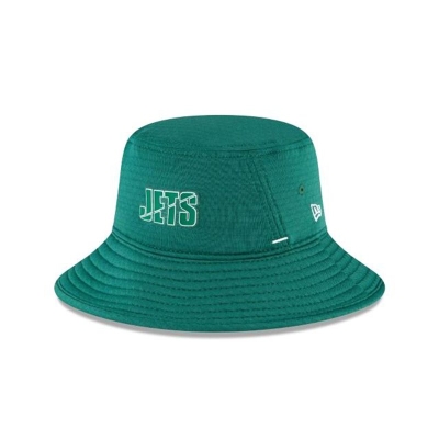 New York Jets Gorra | New Era NFL Official Summer Sideline Stretch Bucket Hat Mexico - Verdes